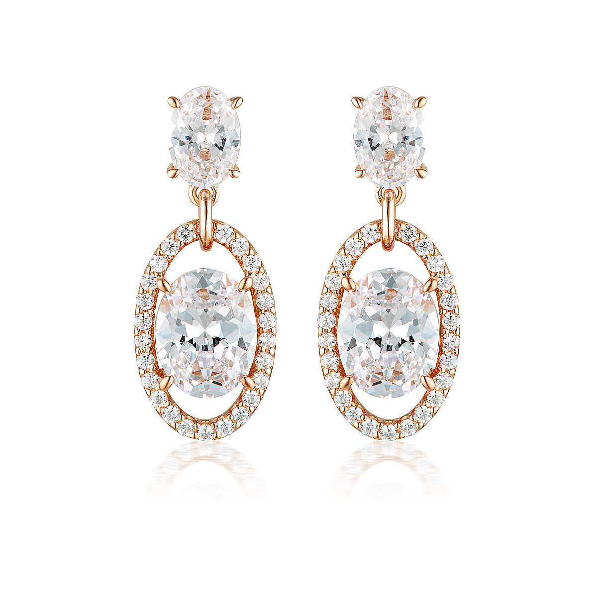 AURORA HEAVEN EARRINGS ROSE GOLD