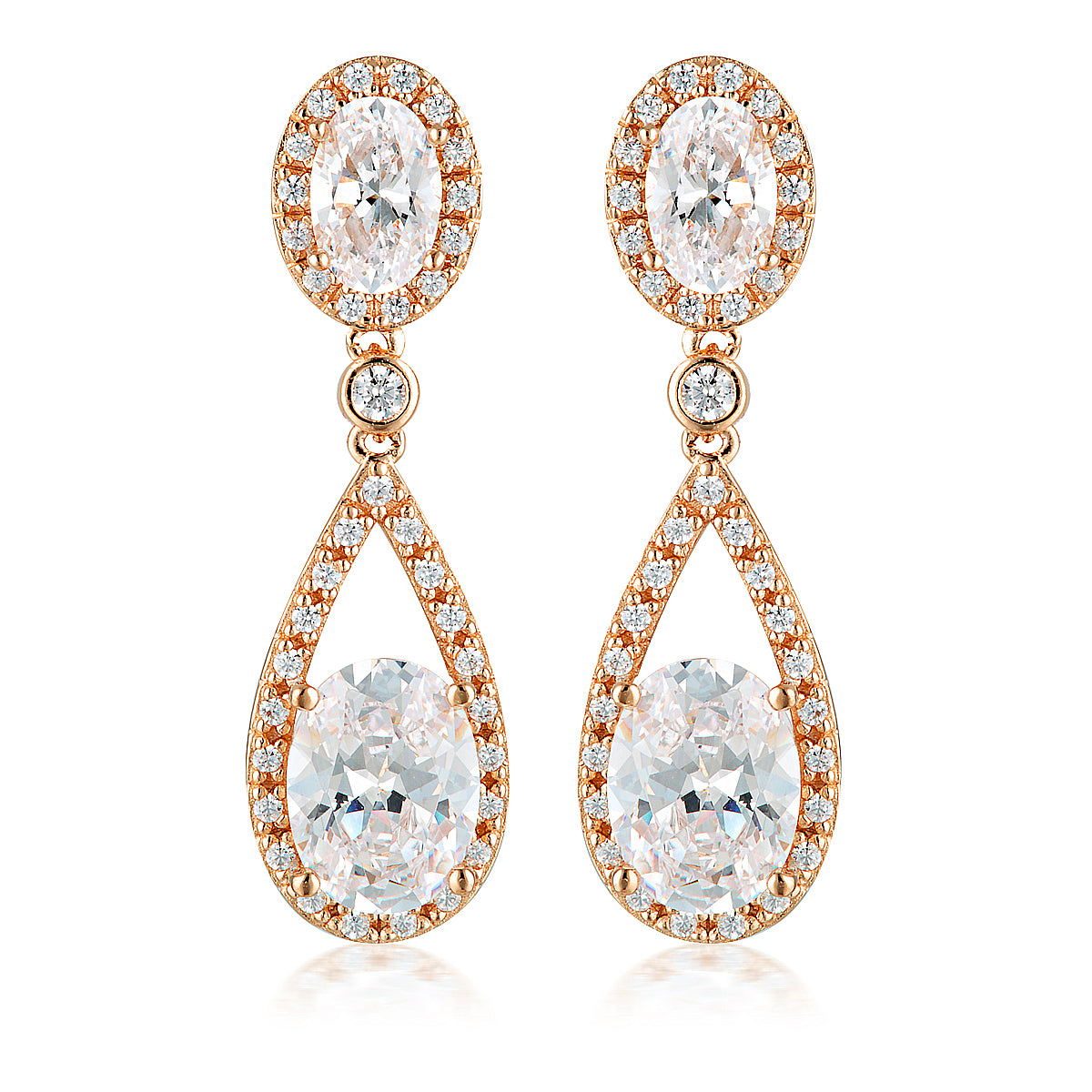 AURORA RADIENCE EARRINGS ROSE GOLD