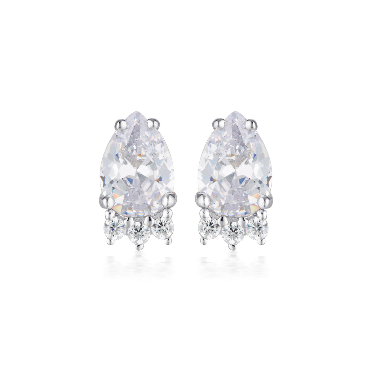 WILLOW STUD EARRINGS SILVER