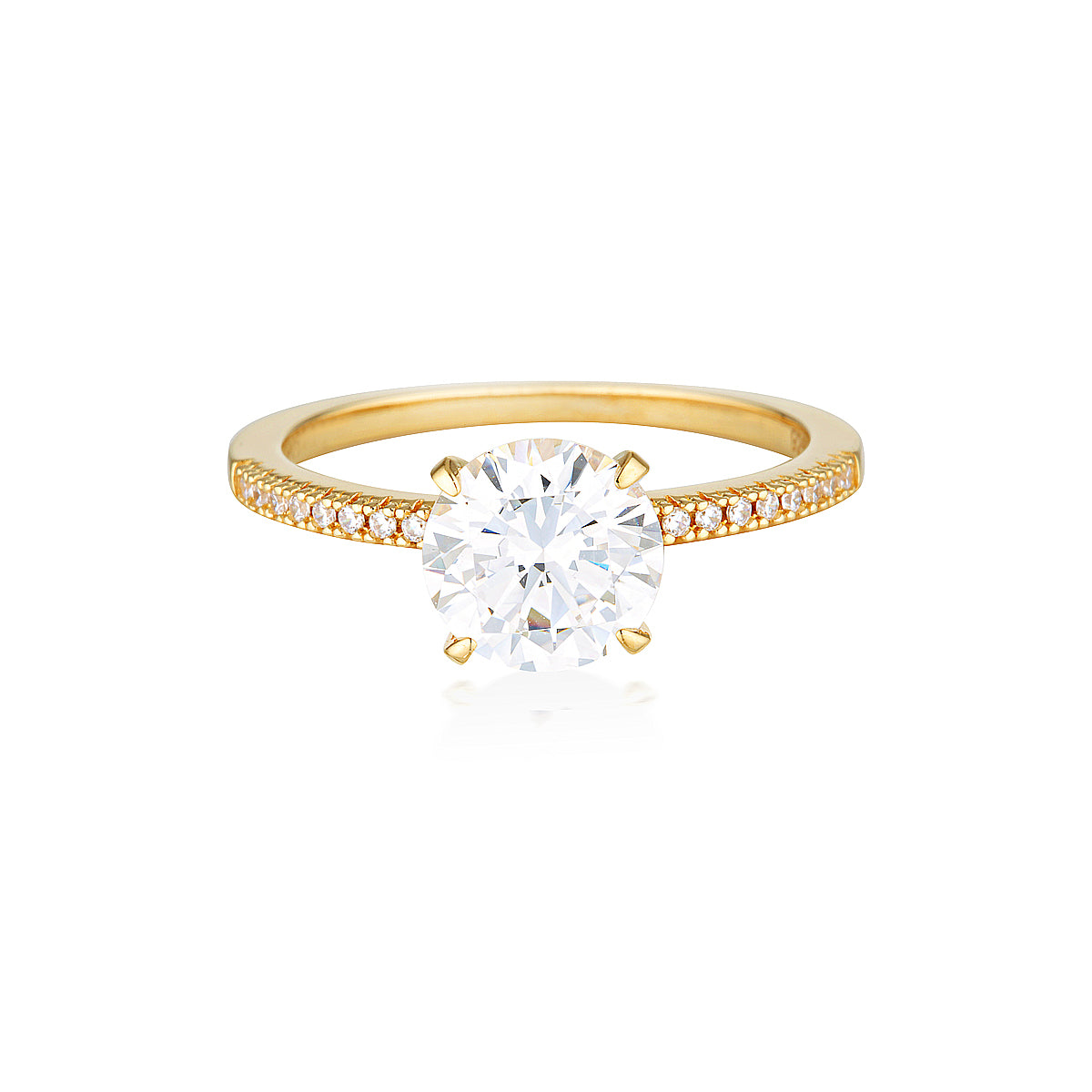 ICONIC BRIDAL FRANCESCA RING GOLD - 7