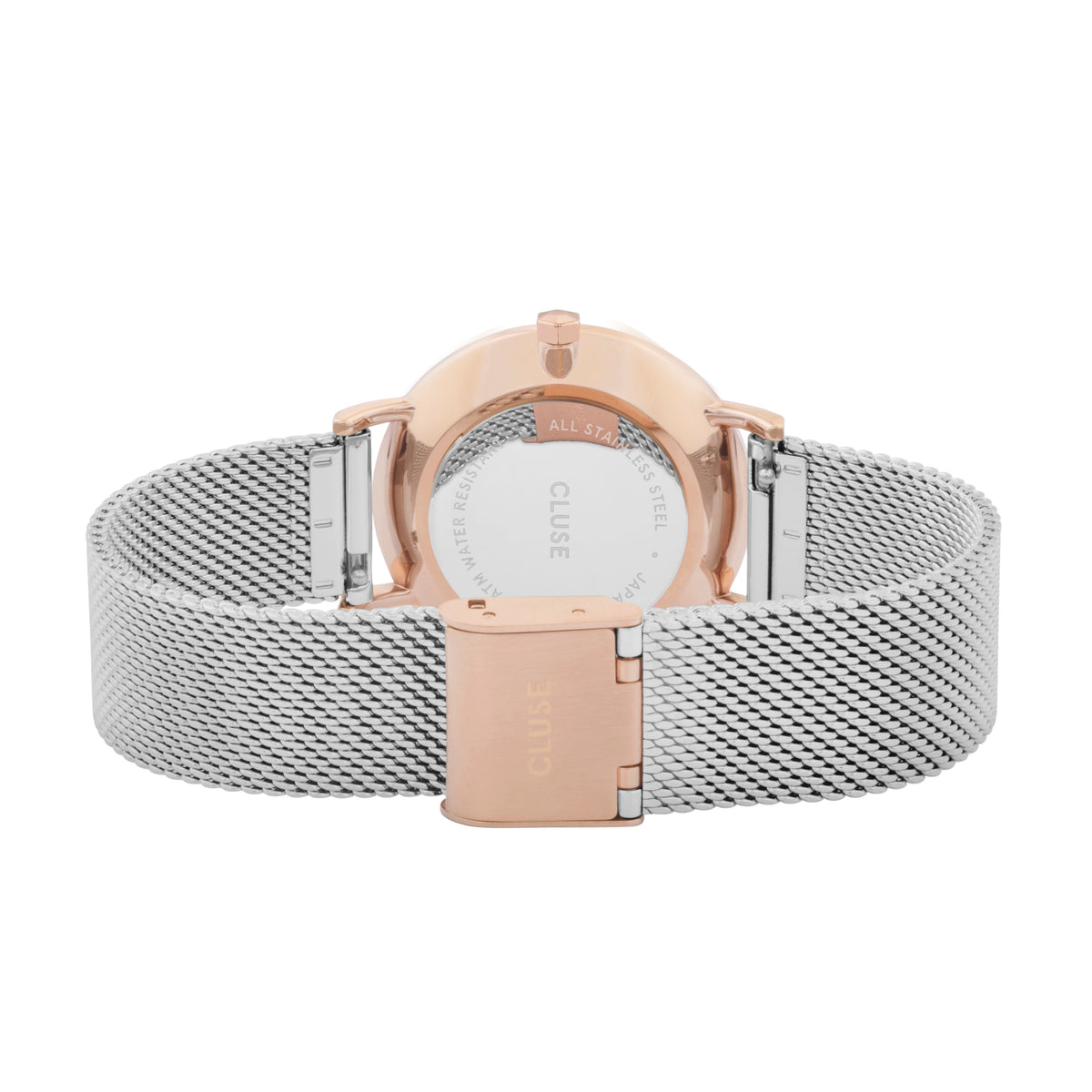 CLUSE Minuit Silver Rose Gold/Silver Mesh CW0101203004