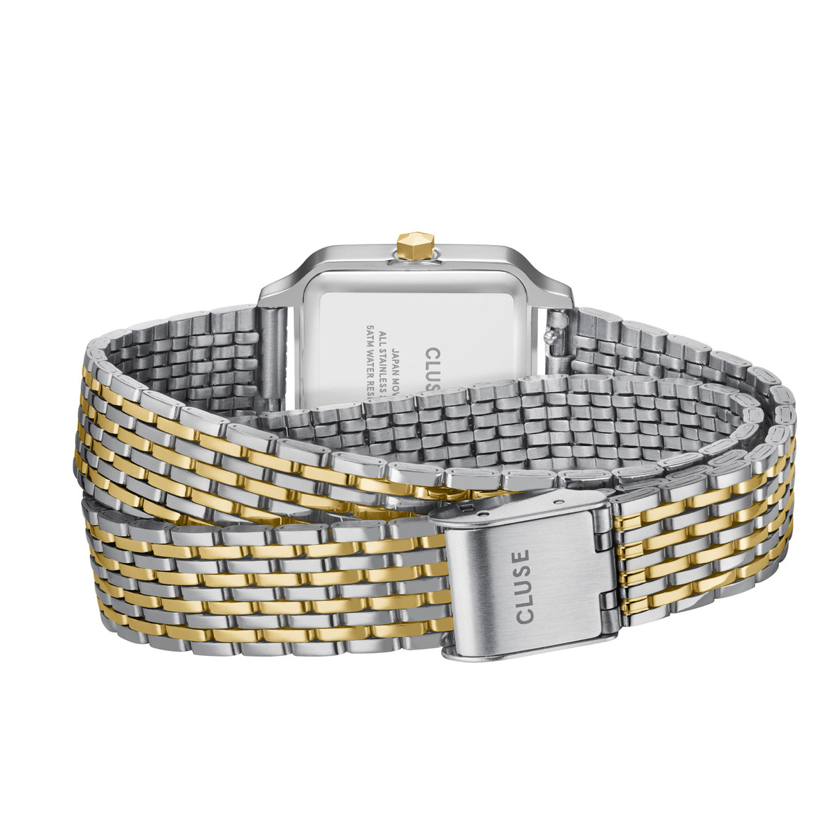 CLUSE Gracieuse Petite Double Bicolour Steel/White