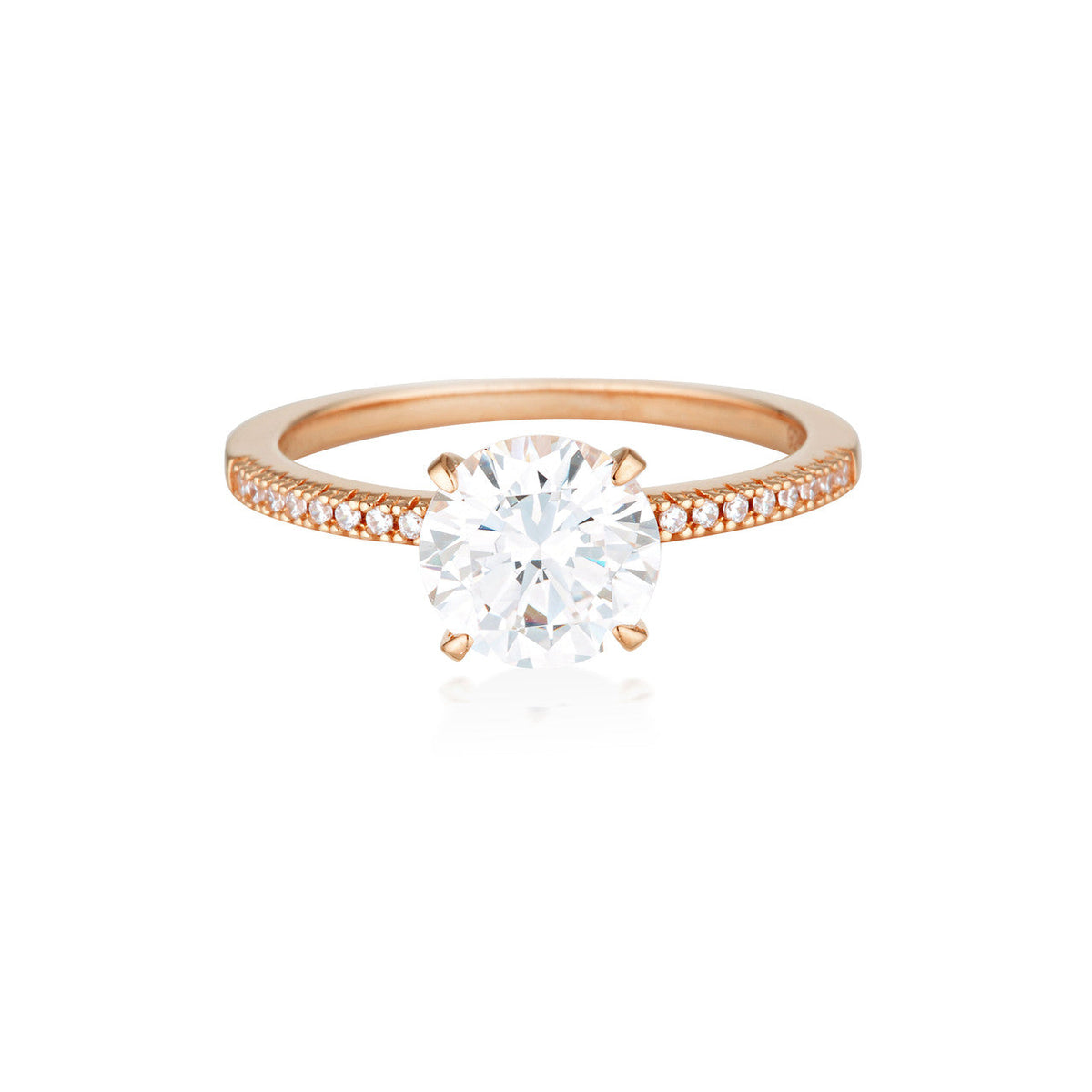 ICONIC BRIDAL FRANCESCA RING ROSE GOLD - 8
