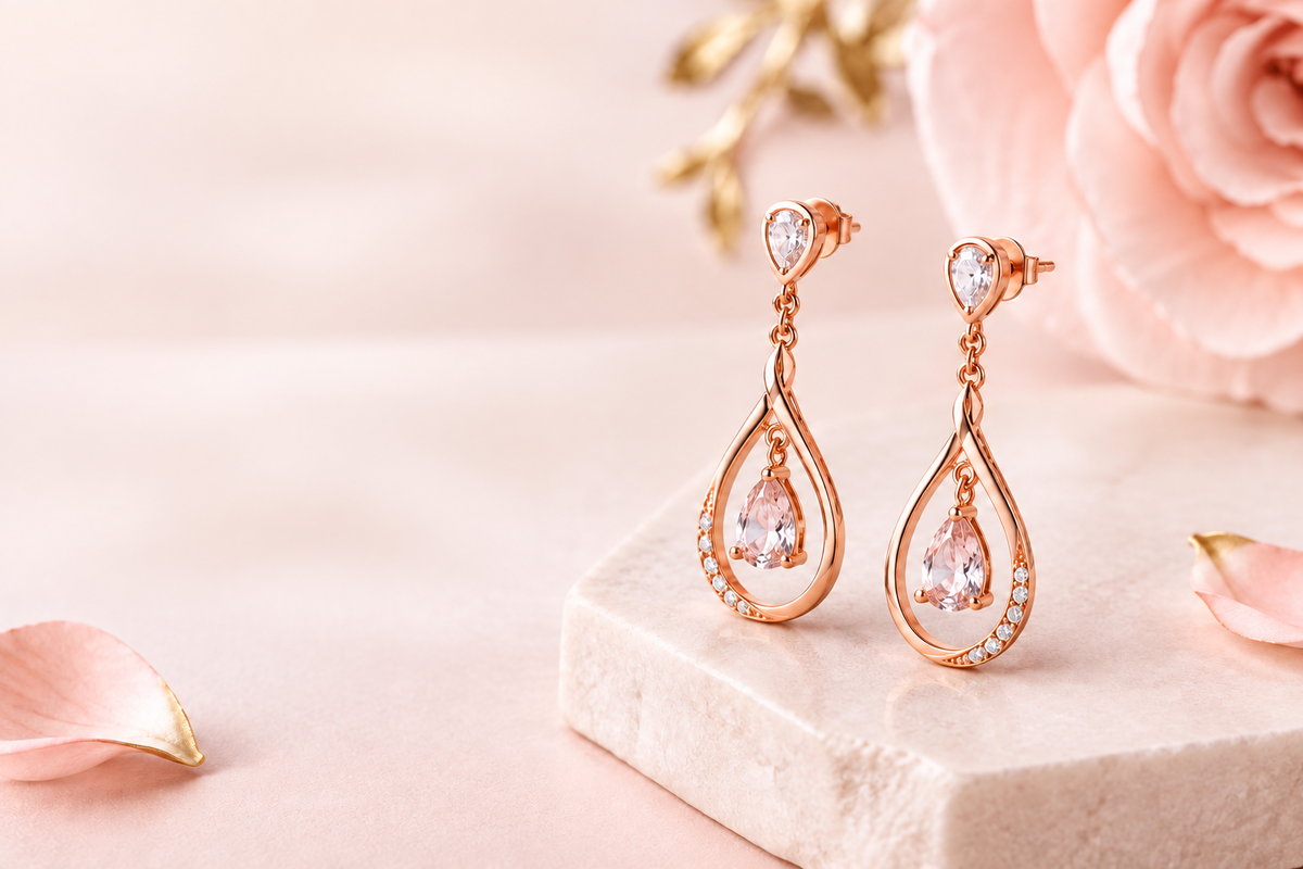 Rose Gold Earrings