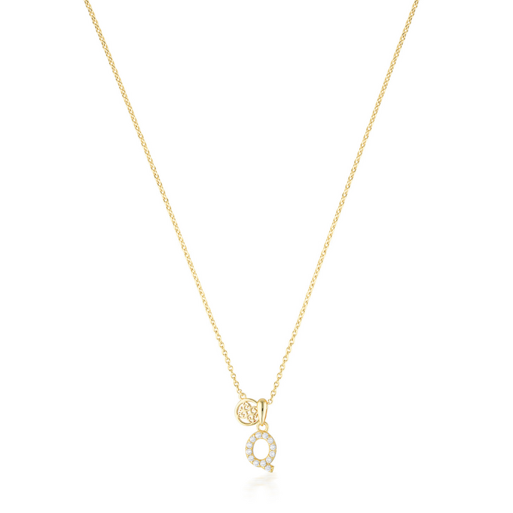 LUXURY LETTERS Q INITIAL PENDANT GOLD