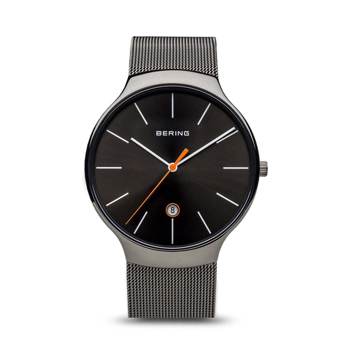 BERING Classic Unisex Polished Grey 20mm Mesh
