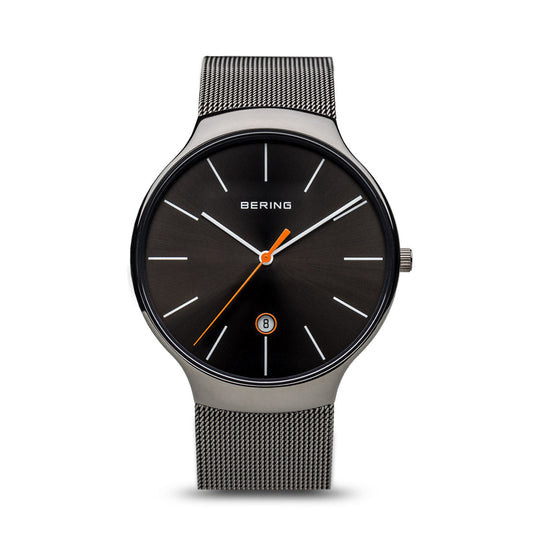 BERING Classic Unisex Polished Grey 20mm Mesh