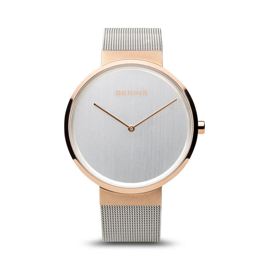 Bering Classic Brushed Rose Gold 39mm Watch
