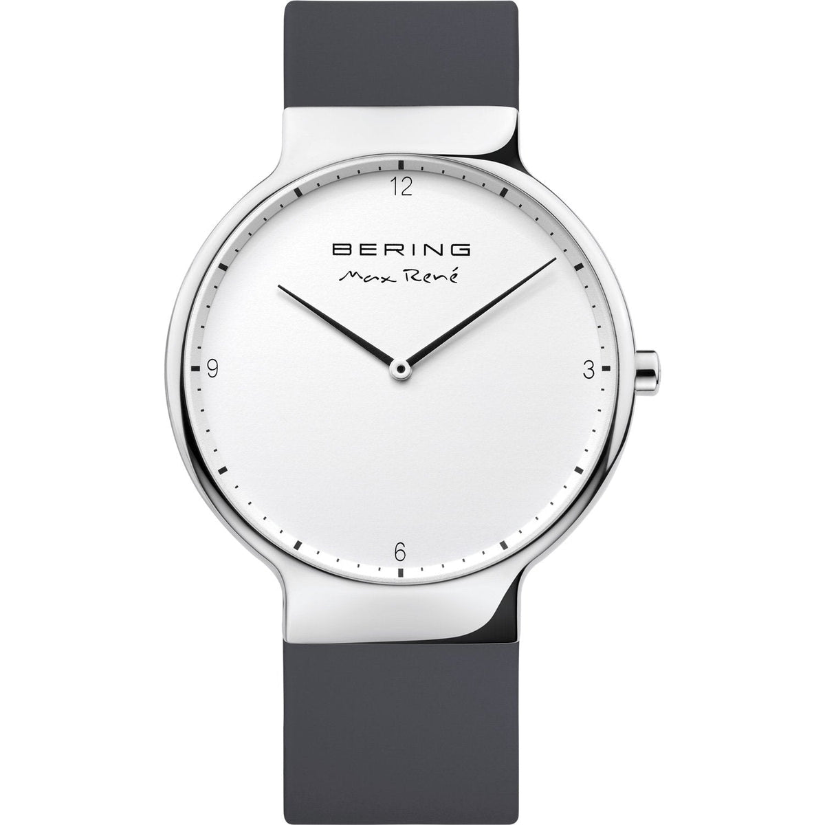 Bering Gents Max René 40mm Grey Silicone Strap Watch
