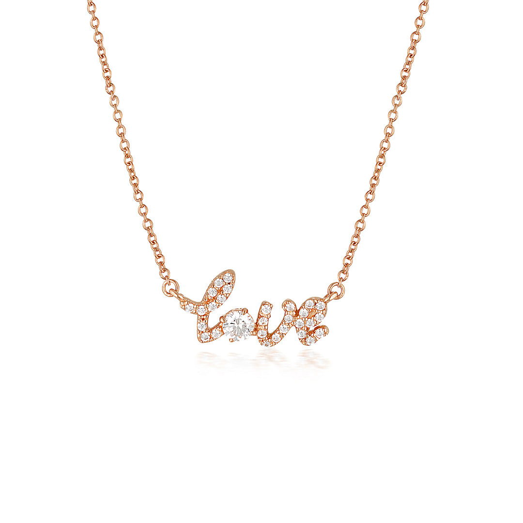 NOEL NIGHTS LOVE PENDANT ROSE GOLD