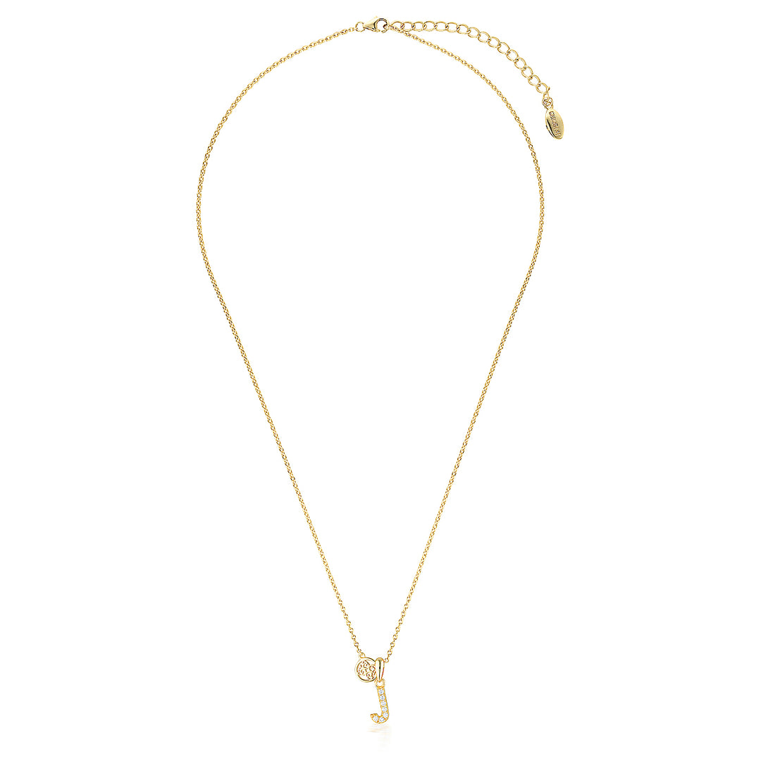 LUXURY LETTERS J INITIAL PENDANT GOLD