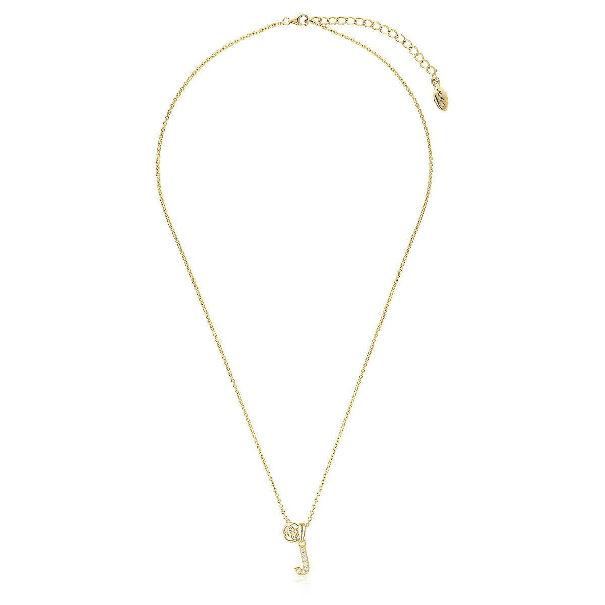 LUXURY LETTERS J INITIAL PENDANT GOLD