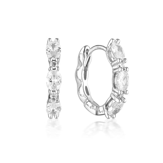 AURORA GLIMMER EARRINGS SILVER