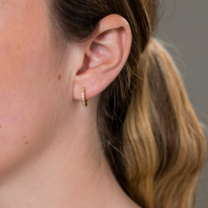 NOEL NIGHTS SHINE HOOP EARRINGS GOLD