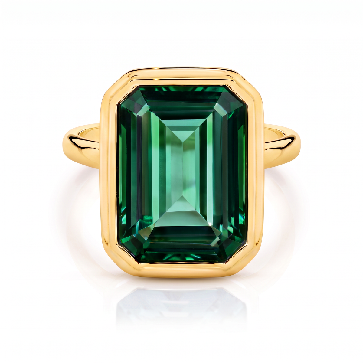 Green Quartz Glimmer Ring