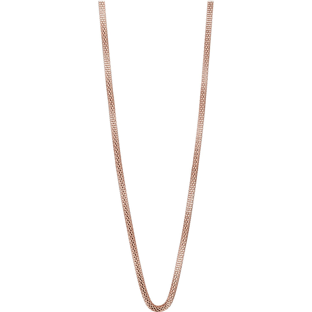 Bering Arctic Symphony Polished Rose Gold Necklace 45cm