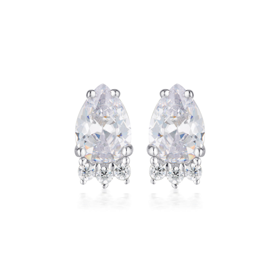 WILLOW STUD EARRINGS SILVER