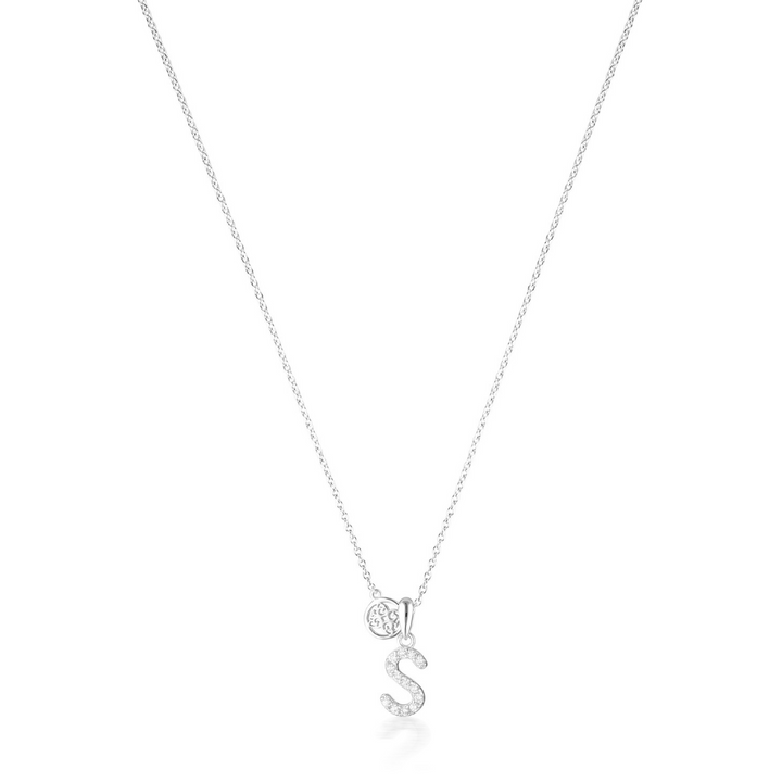 LUXURY LETTERS S INITIAL PENDANT SILVER