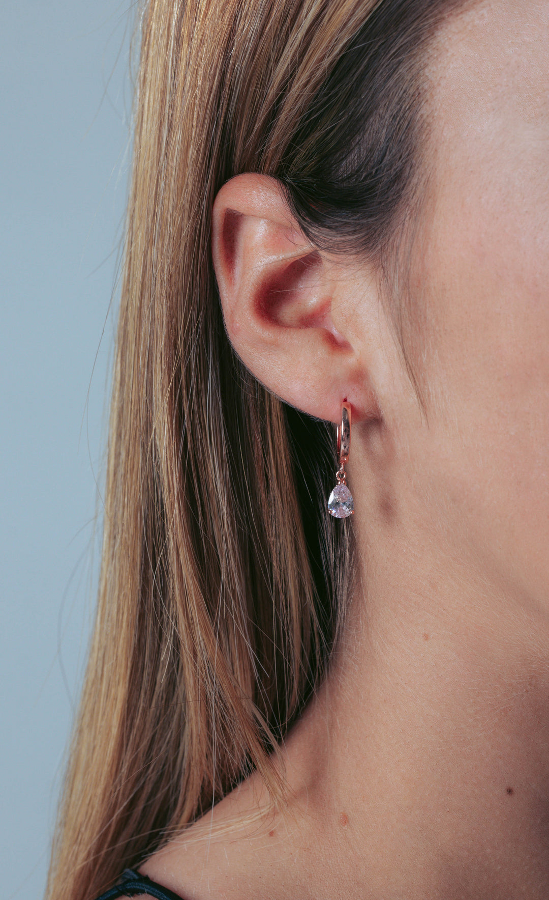 PIA HOOP EARRING ROSE GOLD