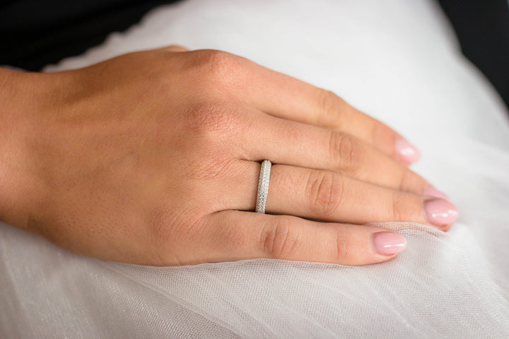 GODDESS PAVE RING SILVER - 7