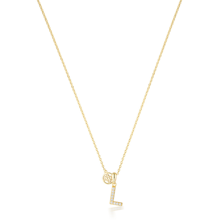 LUXURY LETTERS L INITIAL PENDANT GOLD