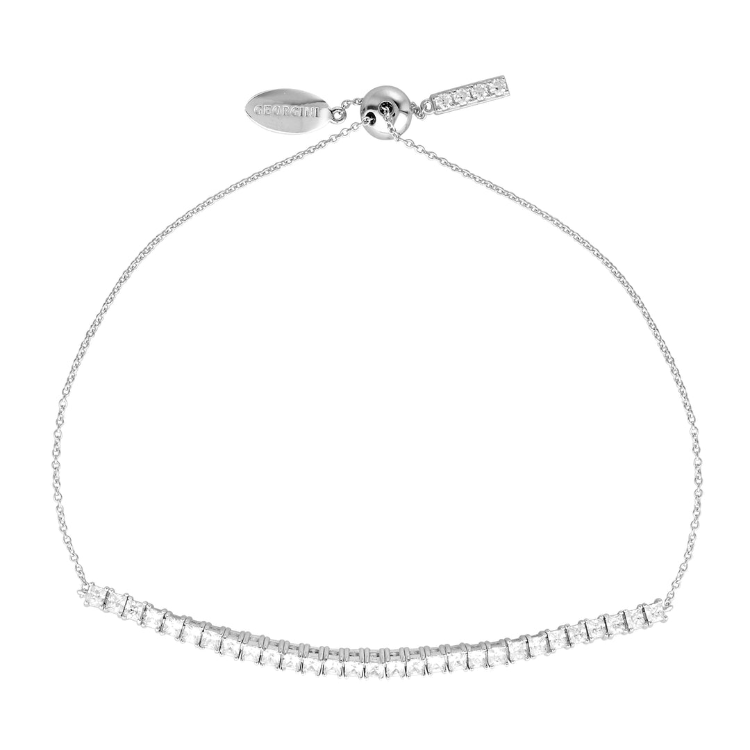 ICONIC BRIDAL VERA 2MM BRACELET SILVER ADJUSTABLE