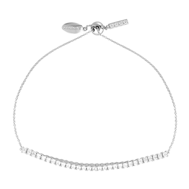 ICONIC BRIDAL VERA 2MM BRACELET SILVER ADJUSTABLE