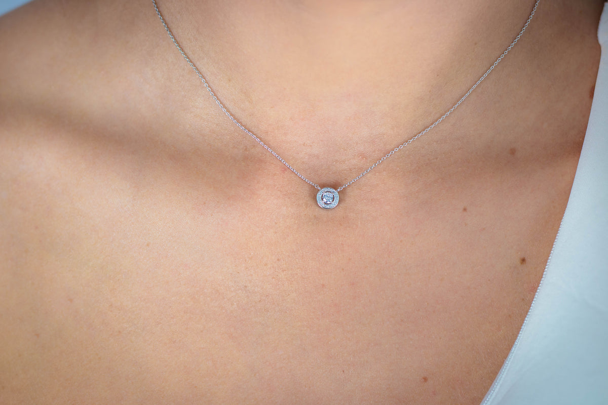 MILESTONE HALO PENDANT IN SILVER