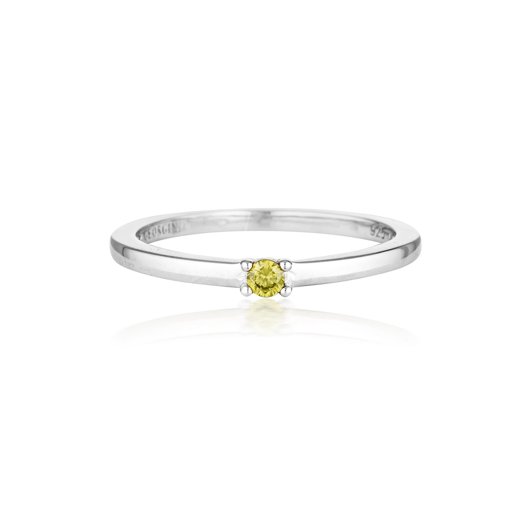 SUMMER SORBET MINI MARSHMALLOW RING GREEN SILVER - 7