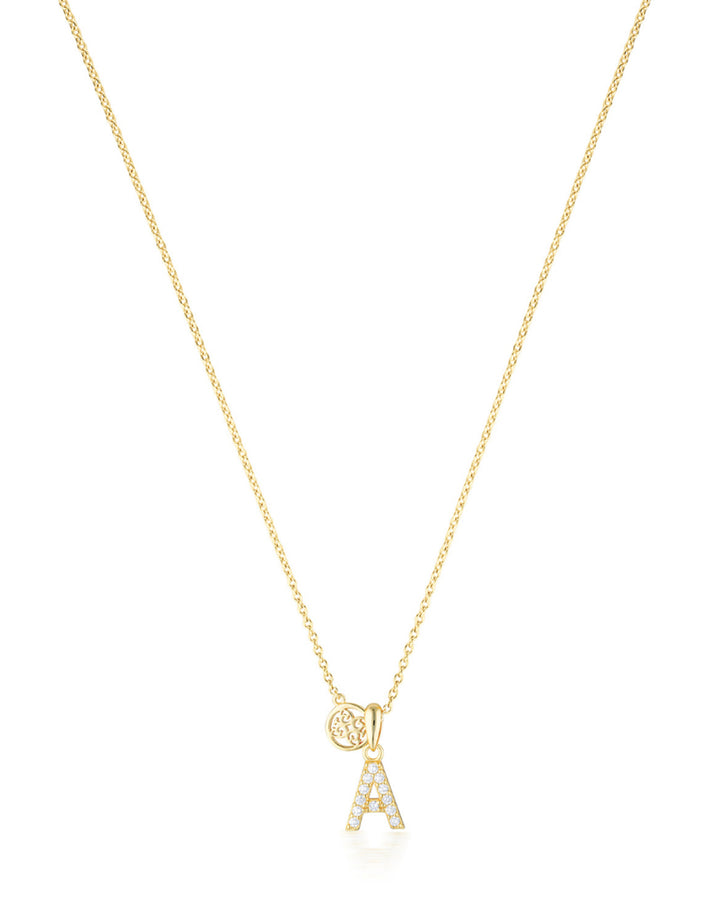 LUXURY LETTERS A INITIAL PENDANT GOLD