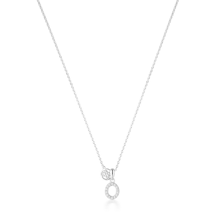 LUXURY LETTERS O INITIAL PENDANT SILVER