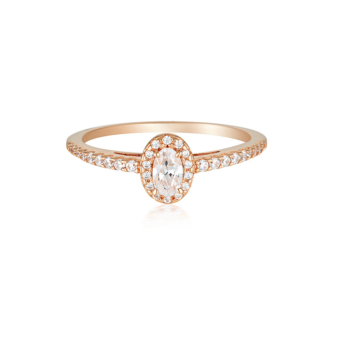 AURORA GLOW RING ROSE GOLD - 7
