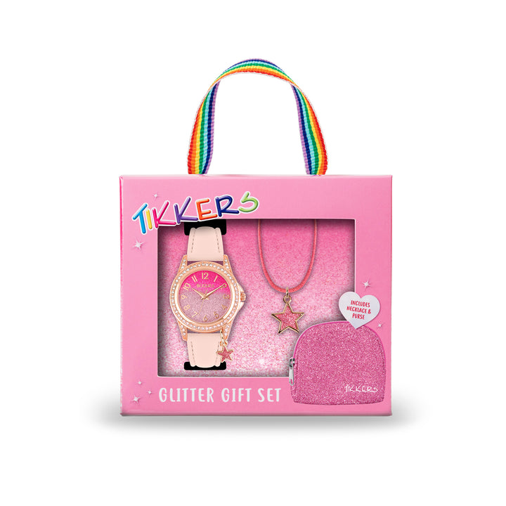 TIKKERS Superstar Watch & Necklace Purse Gift Set