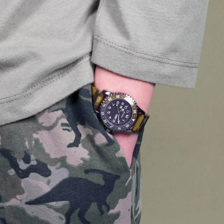 Tikkers Adventure Green Camo Silicone Strap
