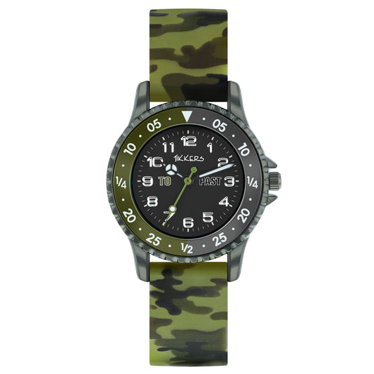 Tikkers Adventure Green Camo Silicone Strap