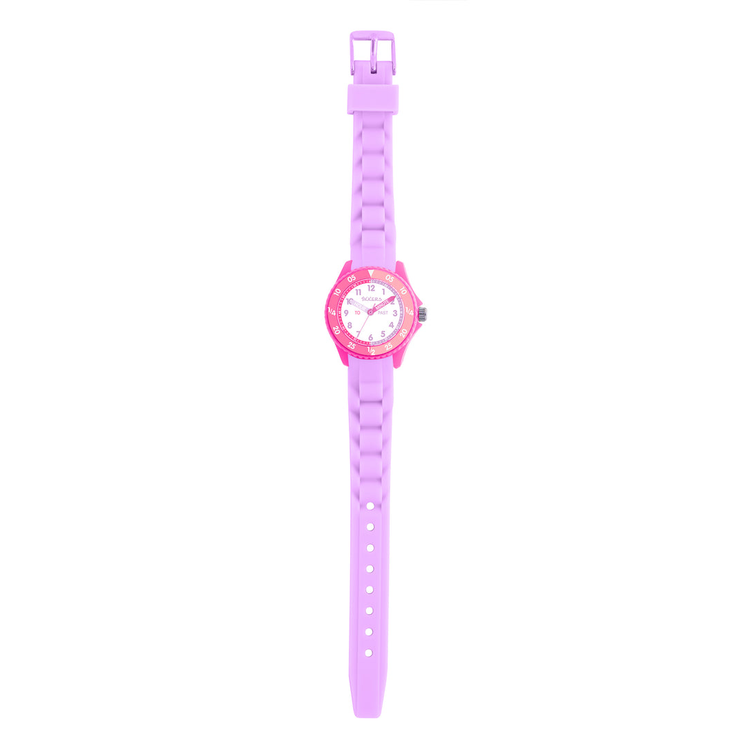 Tikkers Time Teacher Pink Silicone Watch