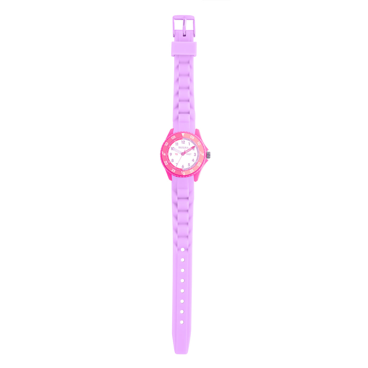 Tikkers Time Teacher Pink Silicone Watch