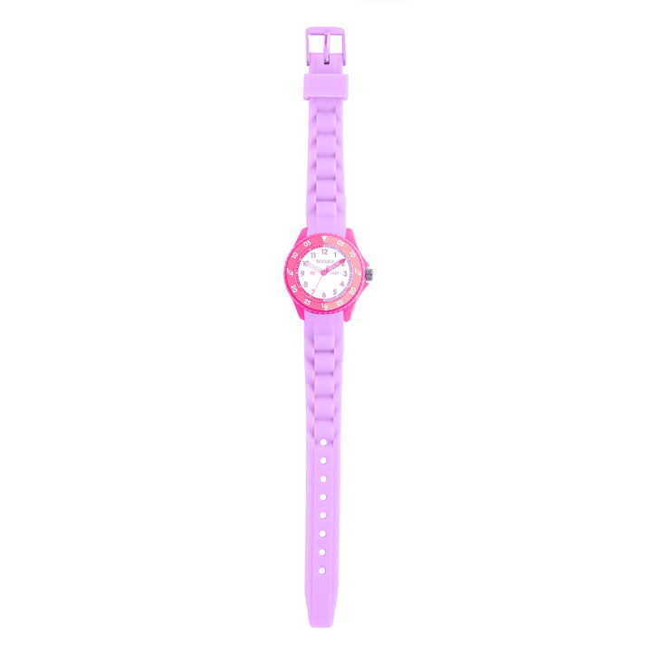 Tikkers Time Teacher Pink Silicone Watch