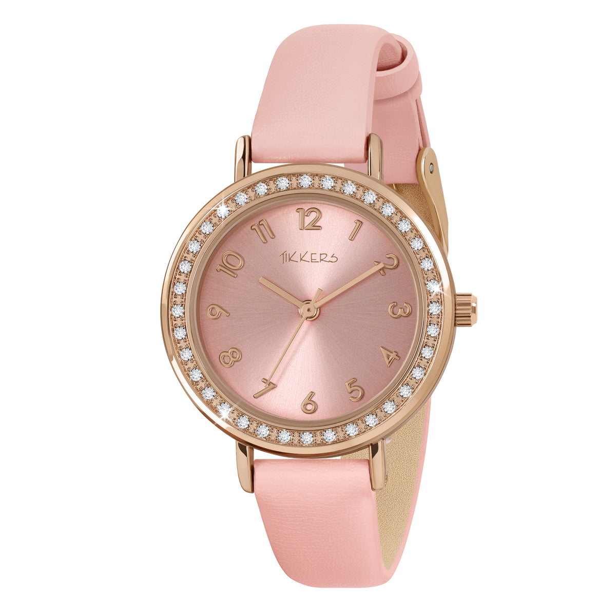 Tikkers Pink Stone Watch