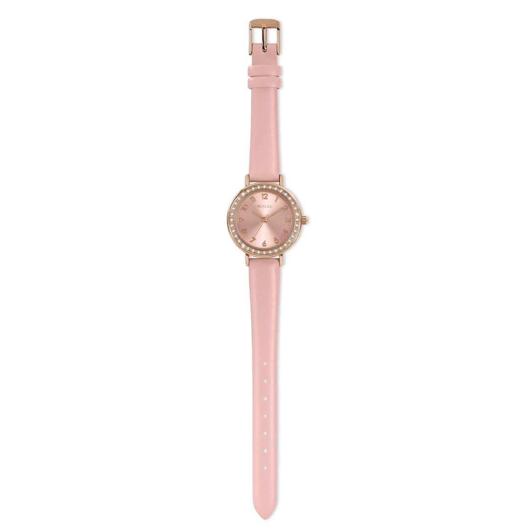 Tikkers Pink Stone Watch