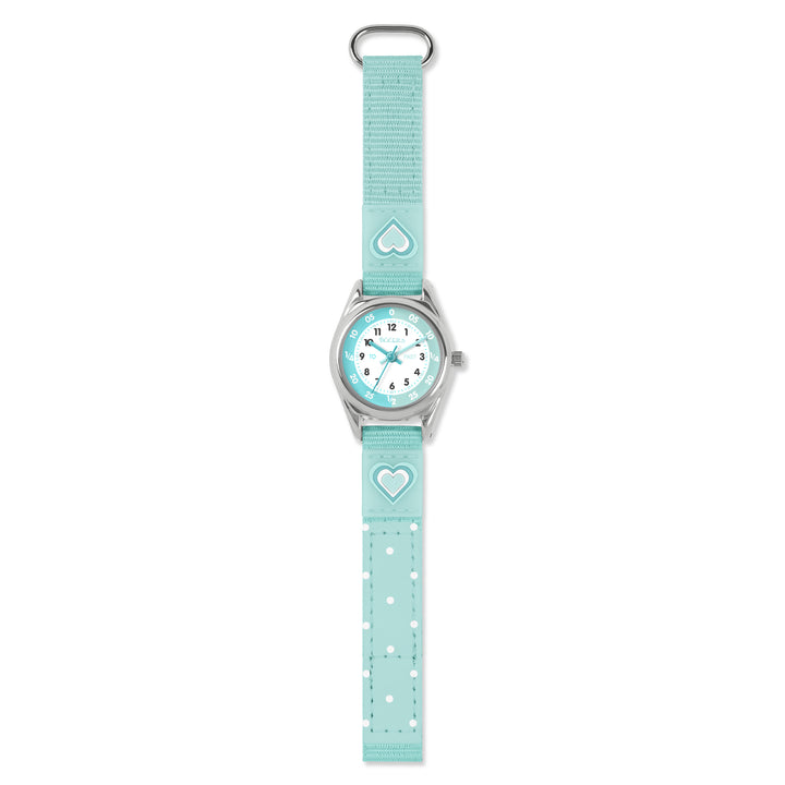 Tikkers Green Heart Velcro Watch