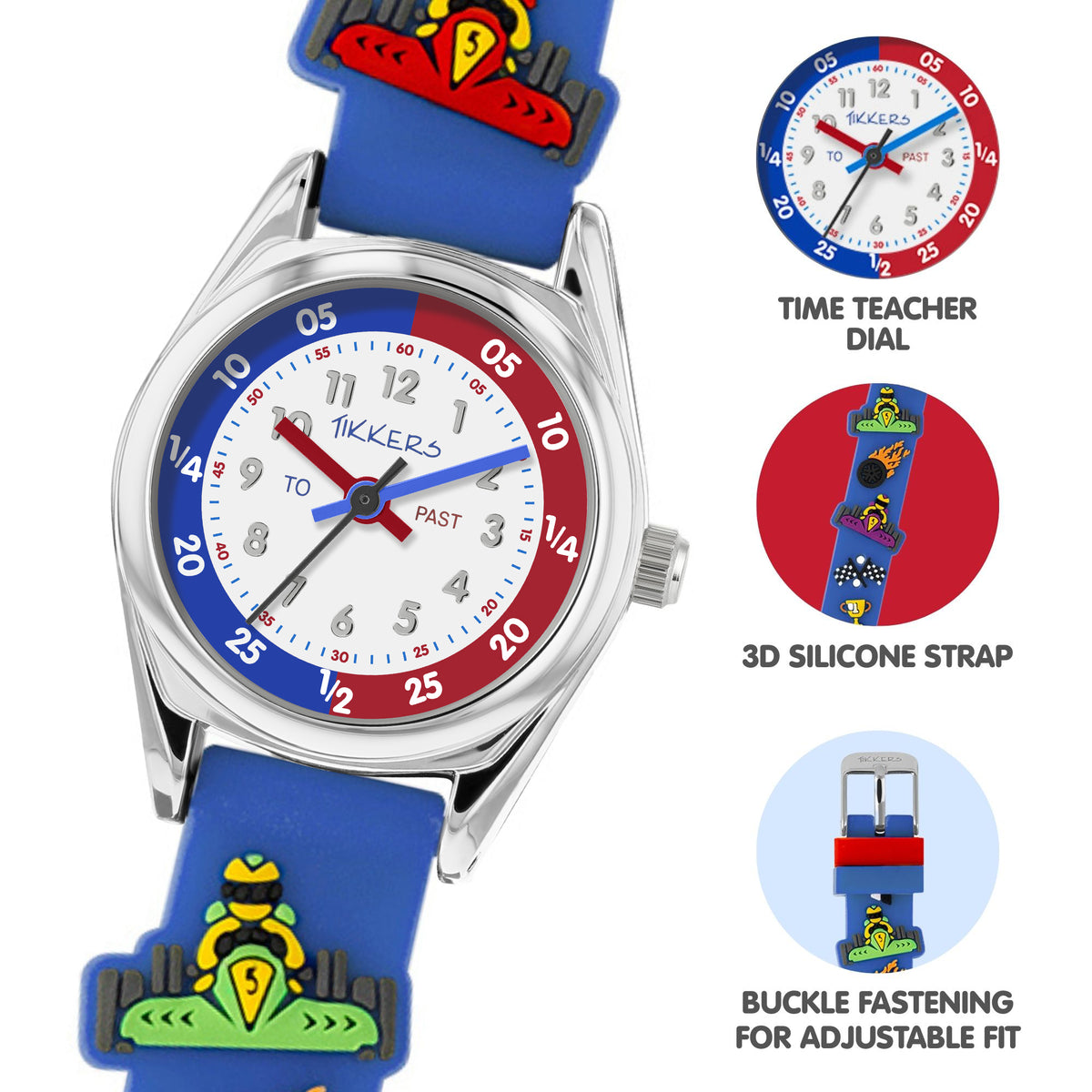 Tikkers 3D Racing Car Watch