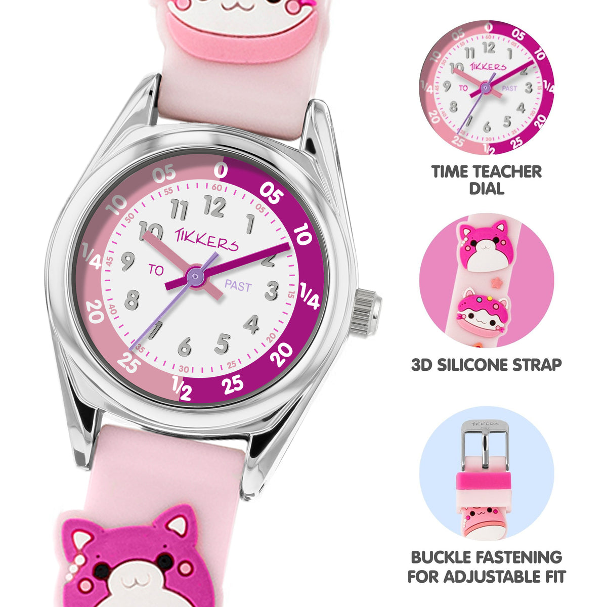 Tikkers 3D Cat Watch