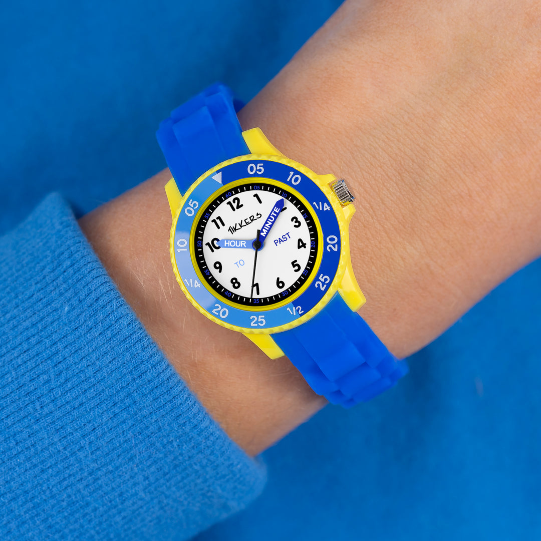 Tikkers Blue Silicone Timer Teacher Watch