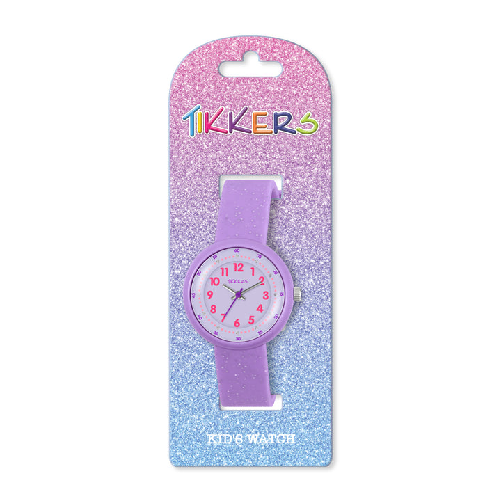 Tikkers Purple Glitter Silicone Strap