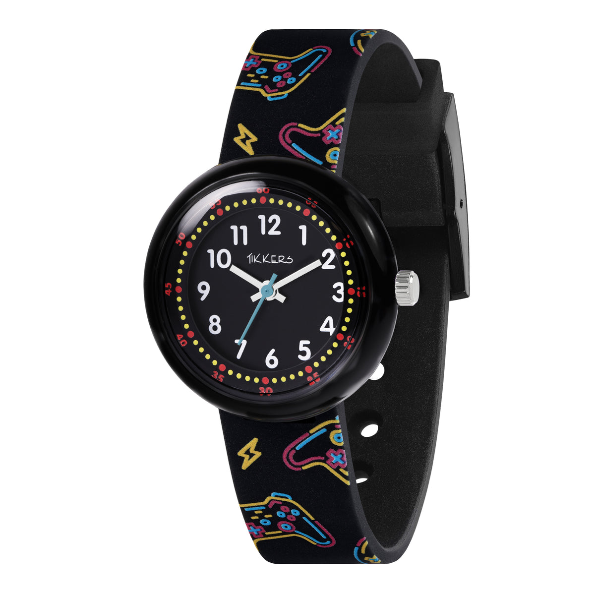 Tikkers Black Gaming Silicone Strap