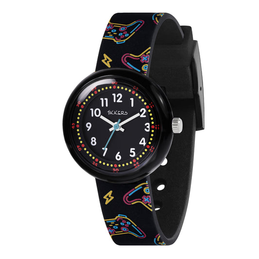 Tikkers Black Gaming Silicone Strap