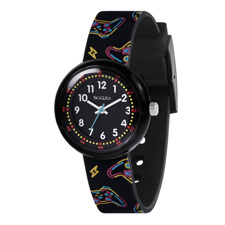 Tikkers Black Gaming Silicone Strap
