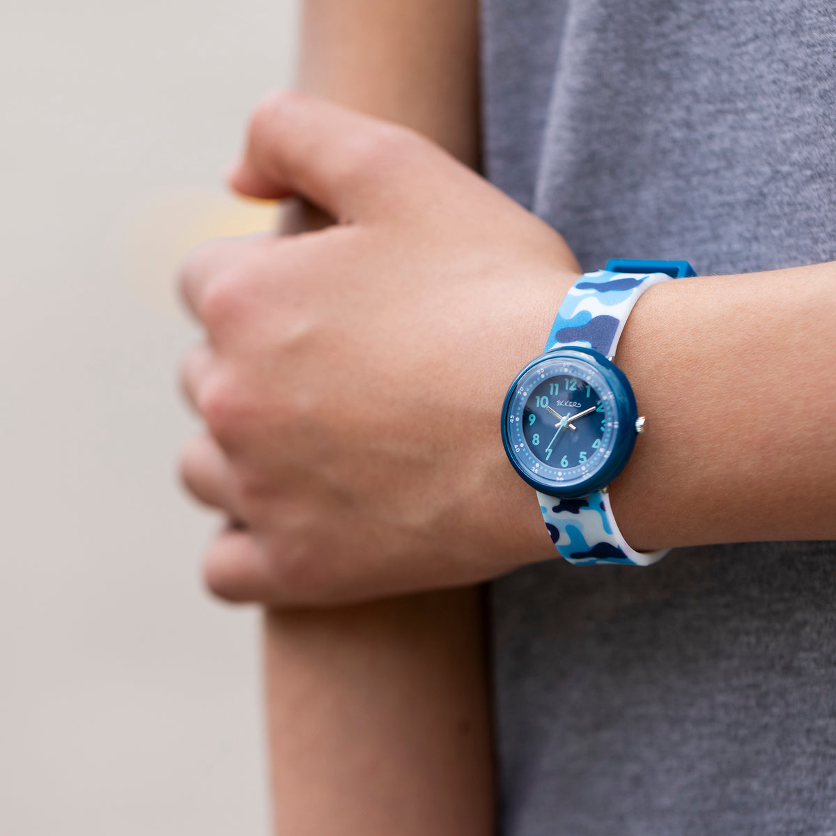 Tikkers Blue Camo Silicone Strap
