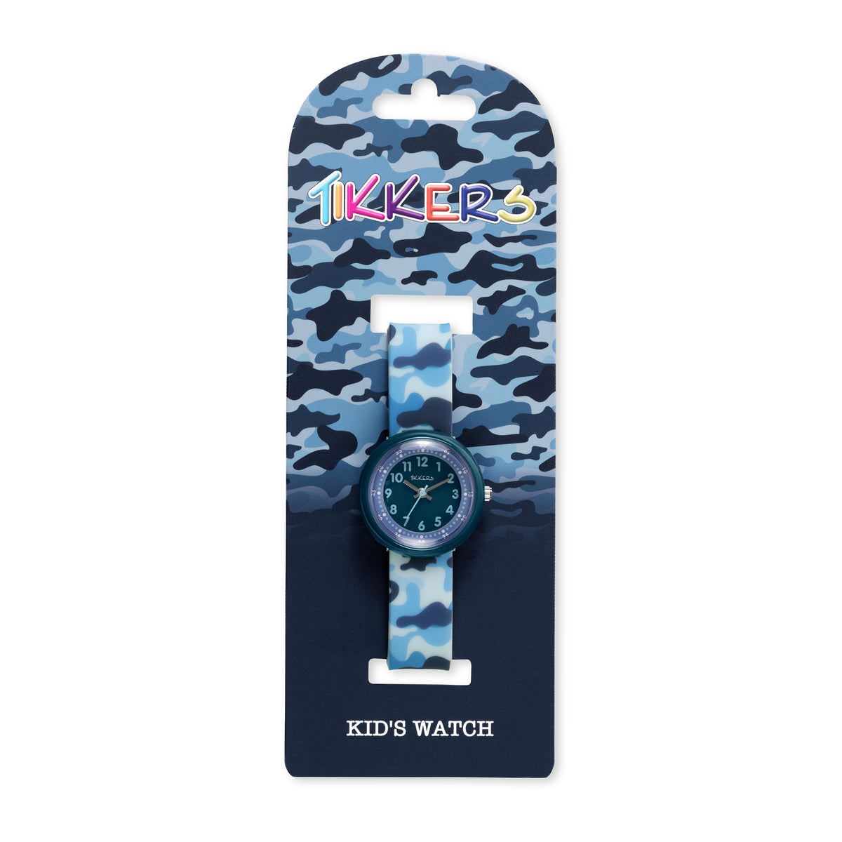 Tikkers Blue Camo Silicone Strap